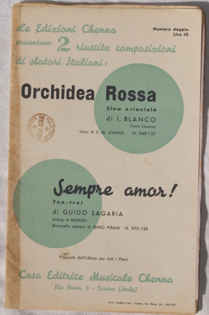 ORCHIDEA ROSSA - SEMPRE AMOR!