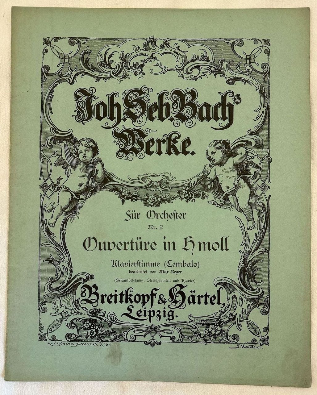 OUVERTURE IN H. MOLL FUR ORCHESTER N. 2 BACH'S WERKE …