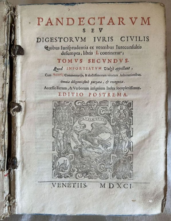 PANDECTARUM SEU DIGESTUM VETUS IURIS CIVILIS - PANDECTARUM SEU DIGESTORUM …