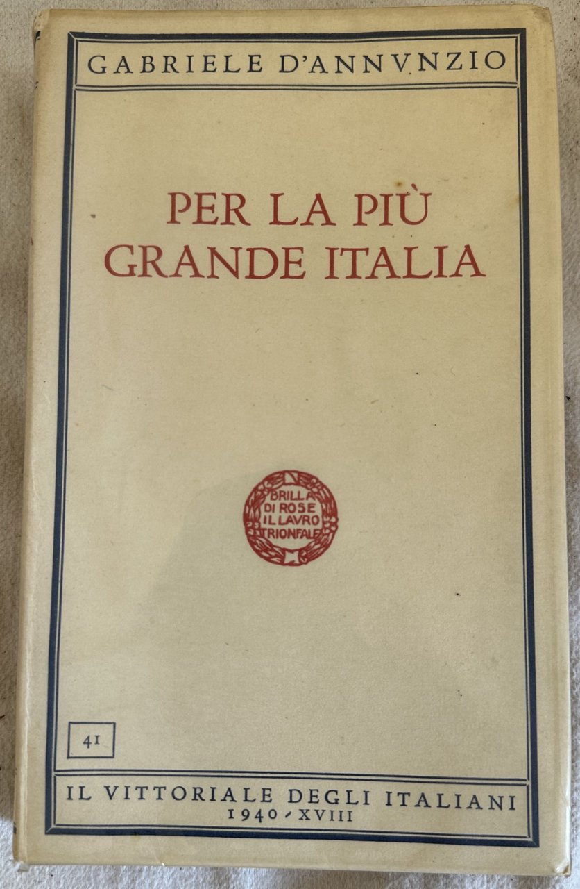 PER LA PIU GRANDE ITALIA