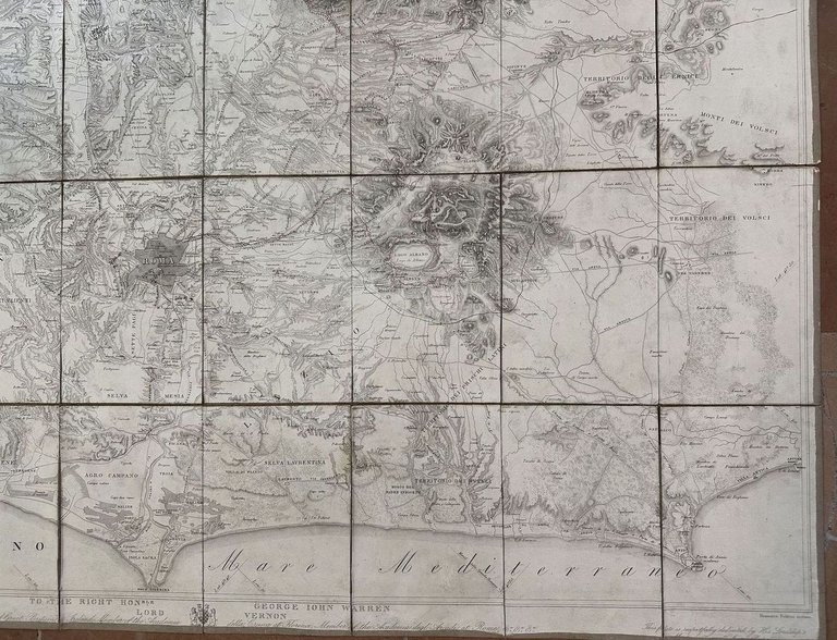 PIANTA DELLA CAMPAGNA ROMANA NELLO STATO ANTICO E MODERNO SULLA …