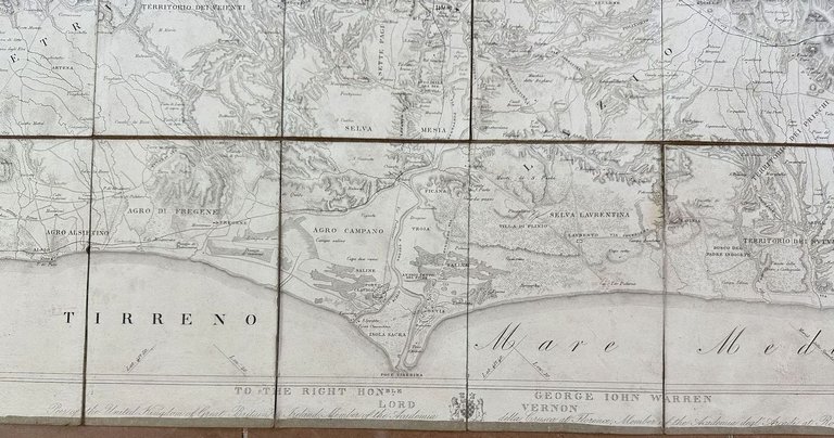 PIANTA DELLA CAMPAGNA ROMANA NELLO STATO ANTICO E MODERNO SULLA …