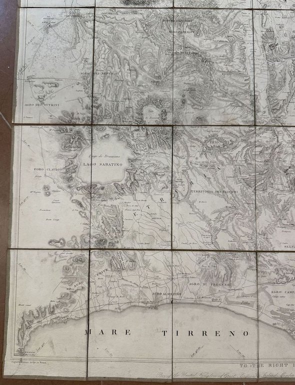 PIANTA DELLA CAMPAGNA ROMANA NELLO STATO ANTICO E MODERNO SULLA …