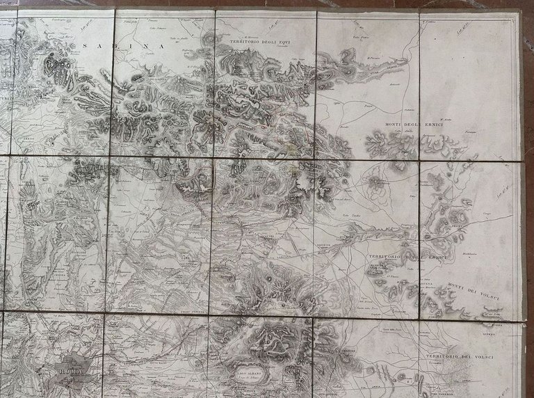 PIANTA DELLA CAMPAGNA ROMANA NELLO STATO ANTICO E MODERNO SULLA …