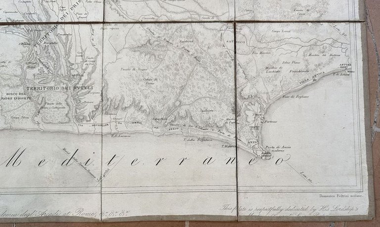 PIANTA DELLA CAMPAGNA ROMANA NELLO STATO ANTICO E MODERNO SULLA …