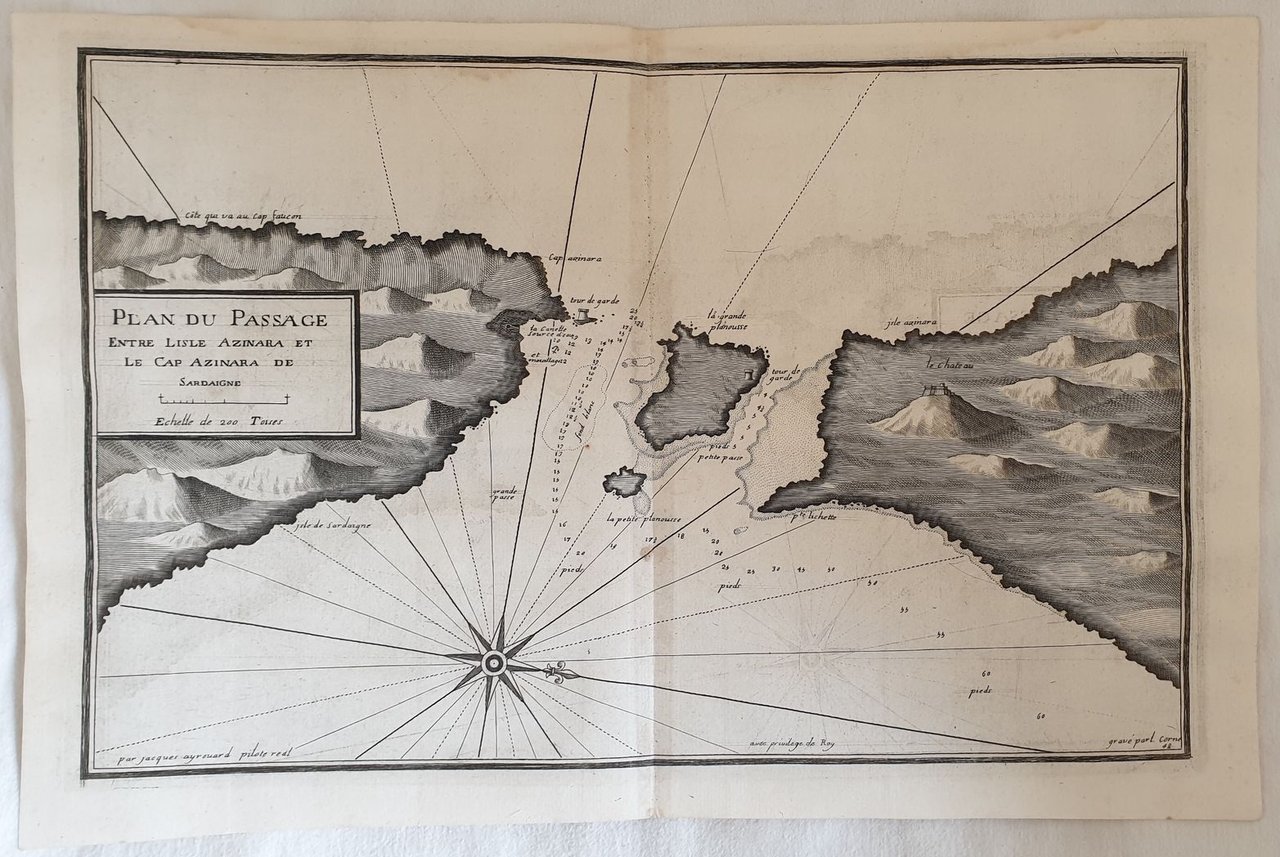 PLAN DU PASSAGE ENTRE L'ISLE AZINARA ET LE CAP AZINARA …