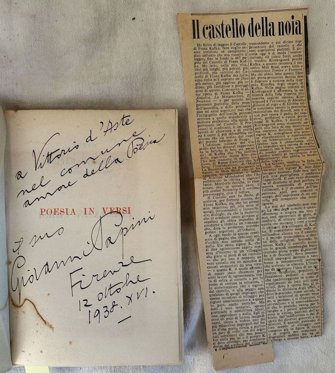 POESIA IN VERSI OPERA PRIMA PANE E VINO