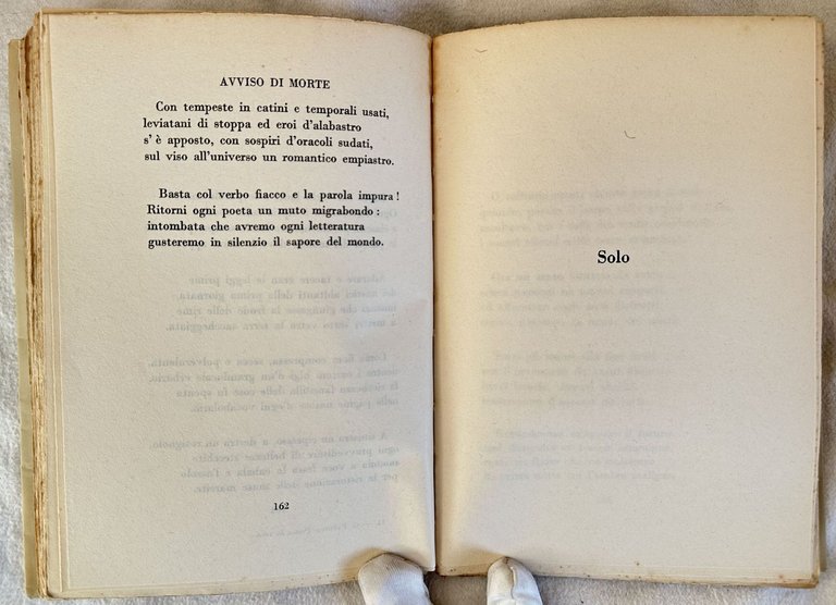 POESIA IN VERSI OPERA PRIMA PANE E VINO