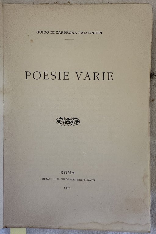 POESIE VARIE