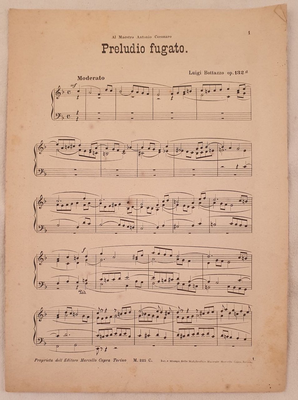 PRELUDIO FUGATO OP. 132 A