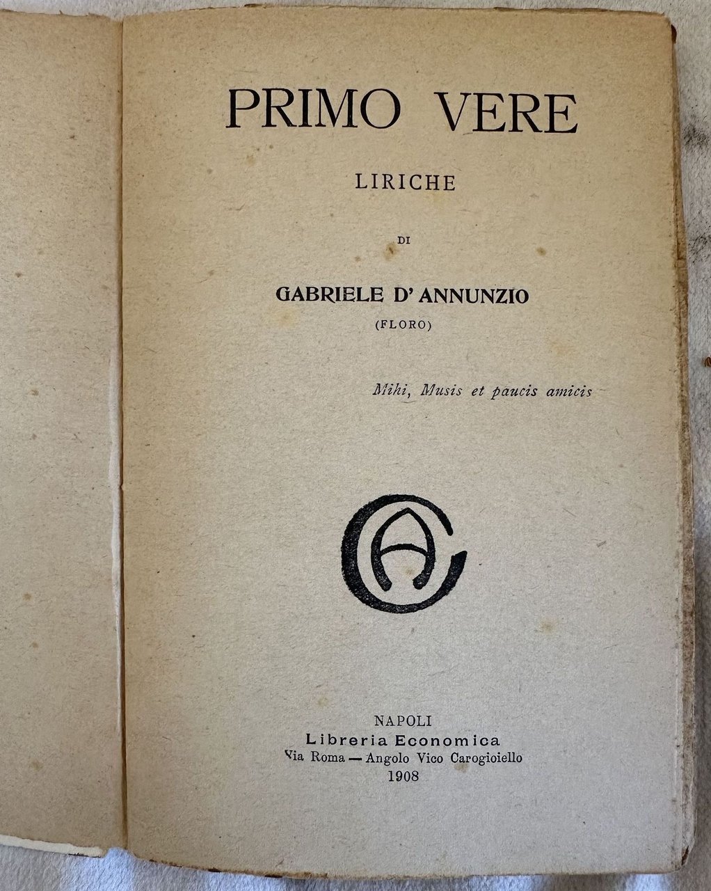 PRIMO VERE LIRICHE