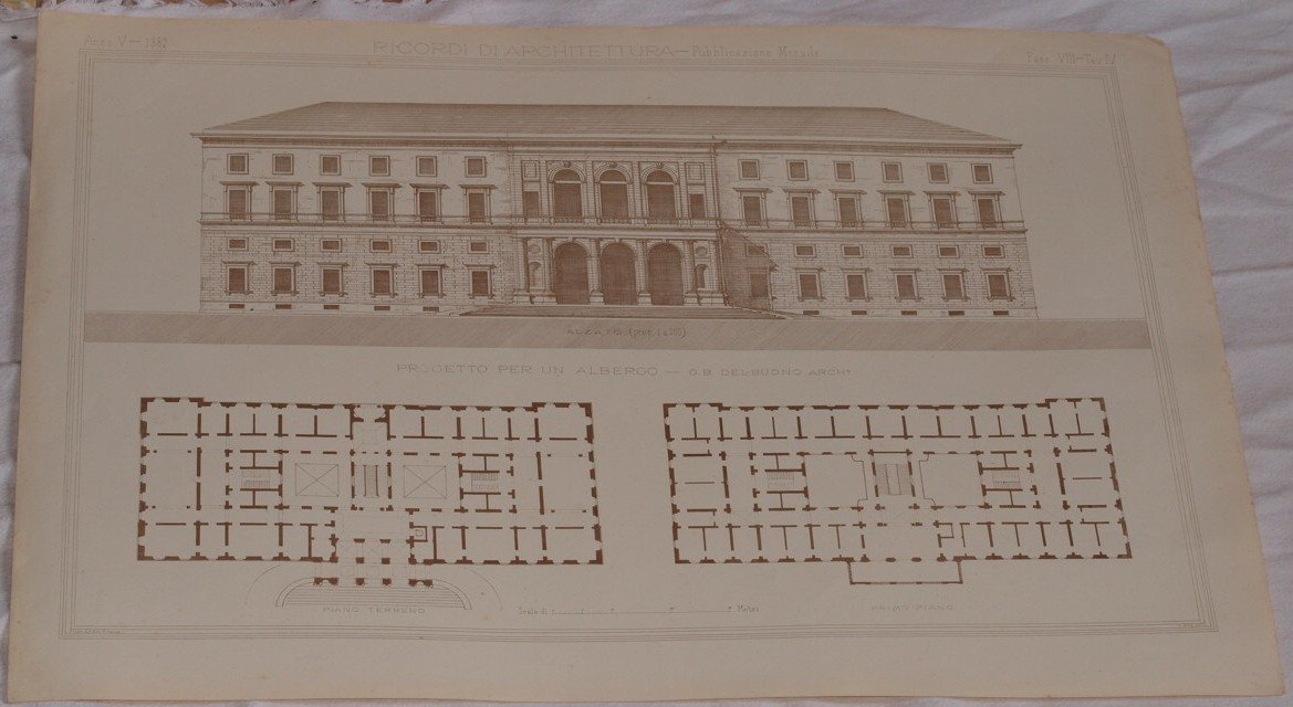 PROGETTO PER UN ALBERGO G. B. DEL BUONO ARCH.