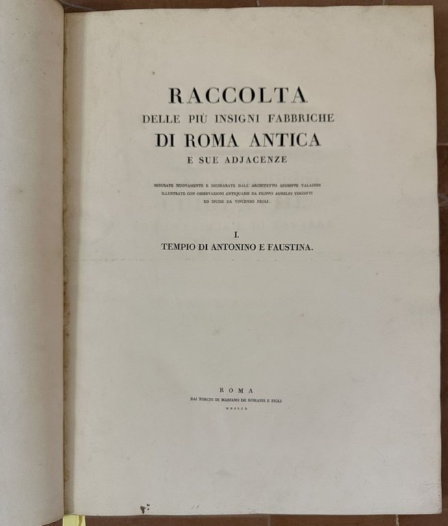 RACCOLTA DELLE PIU' INSIGNI FABBRICHE DI ROMA ANTICA E SUE … | Immagine Gallery 2