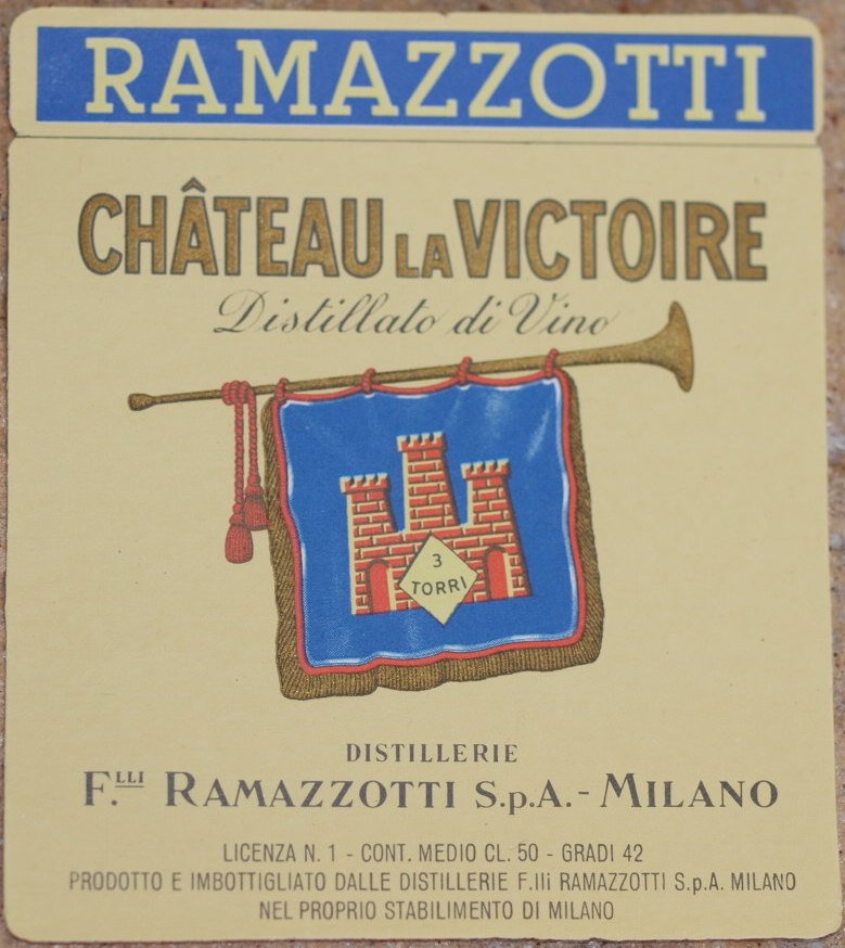 RAMAZZOTTI CHATEAU LA VICTOIRE DISTILLATO DI VINO DISTILLERIE F.LLI RAMAZZOTTI …