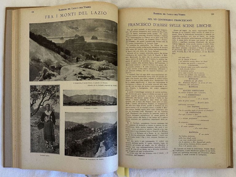 RASSEGNA DEL LAZIO E DELL'UMBRIA 1926 1927 | Immagine Gallery 2