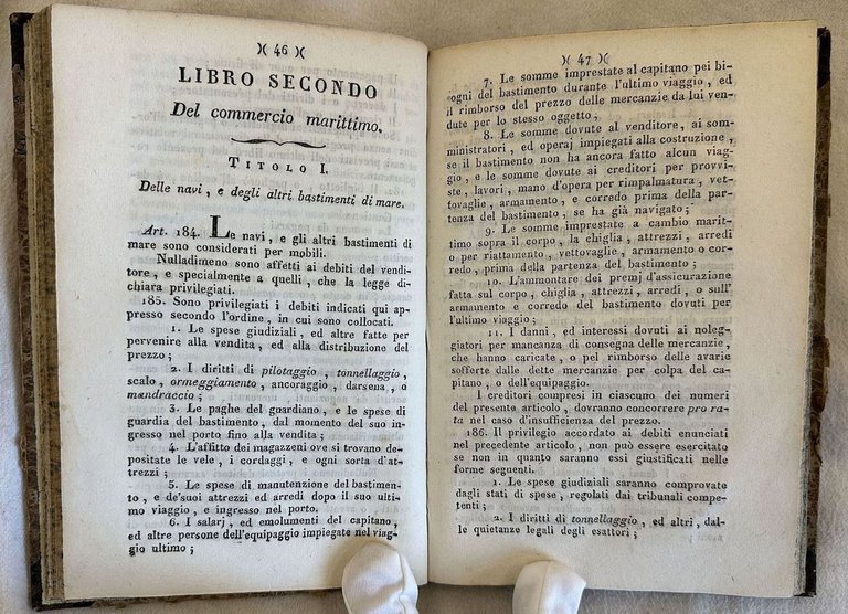 REGOLAMENTO PROVVISORIO DI COMMERCIO FINORA VIGENTE NELLE PROVINCE DI SECONDA …