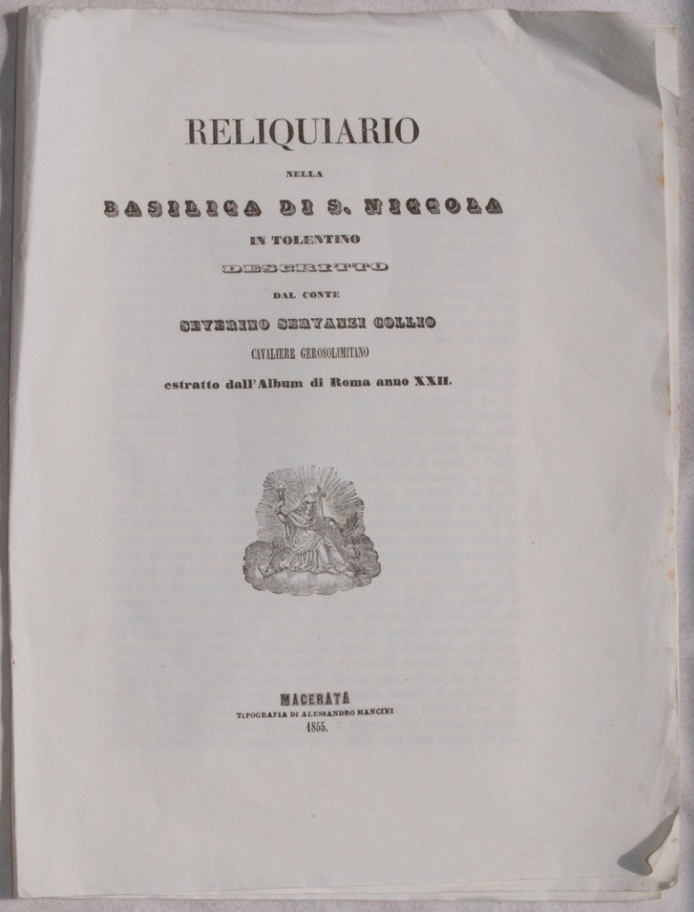 RELIQUIARIO NELLA BASILICA DI S. NICCOLA IN TOLENTINO