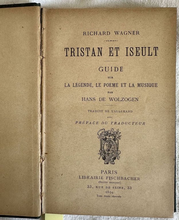 RICHARD WAGNER TRISTAN ET ISEULT GUIDE SUR LA LEGENDE LE …