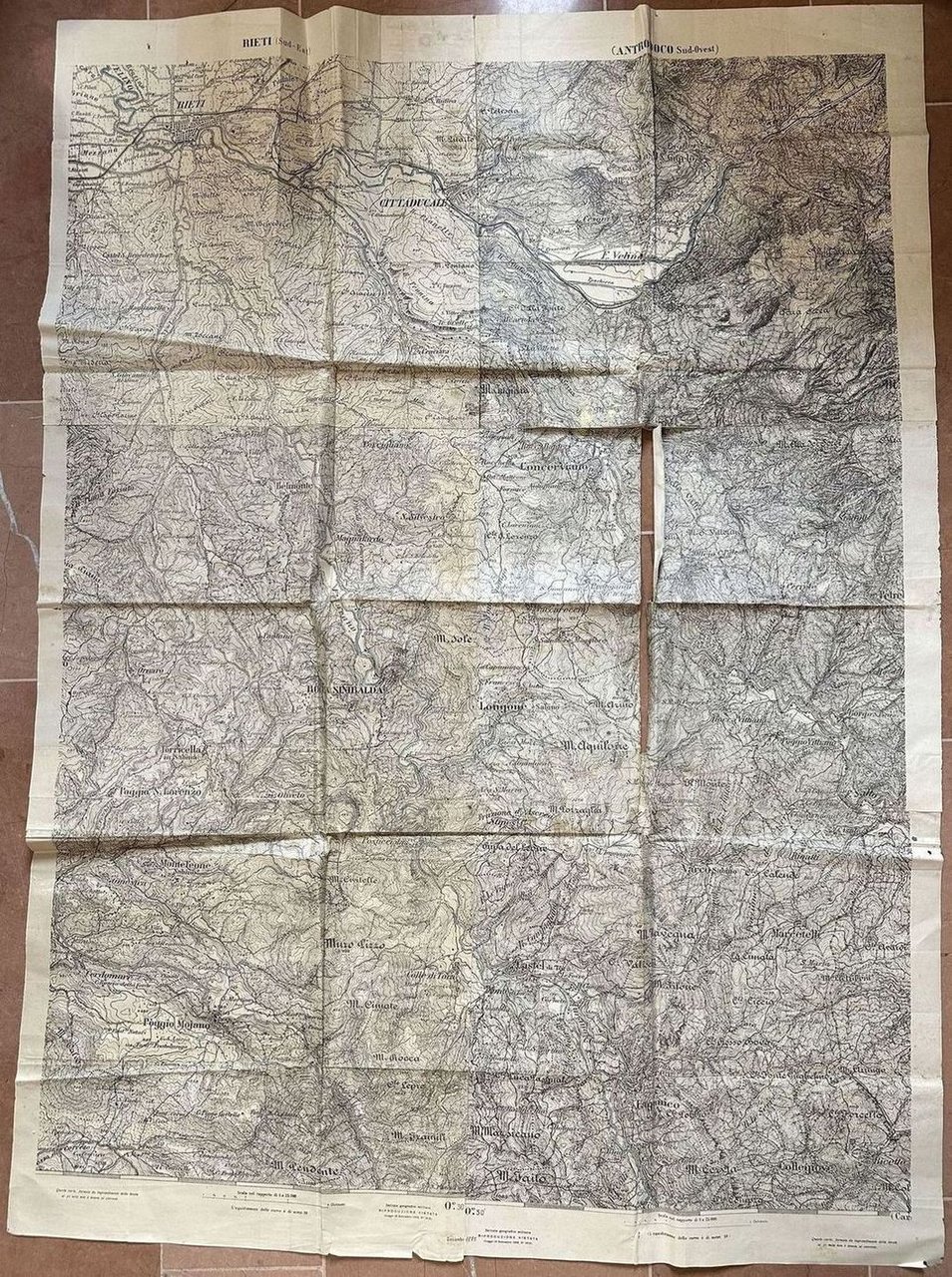RIETI (SUD EST) ANTRODOCO (SUD OVEST) ISTITUTO GEOGRAFICO MILITARE SETTEMBRE …