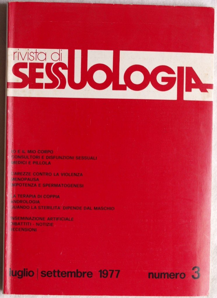 RIVISTA DI SESSUOLOGIA ANNO I - N. 3 - LUGLIO …