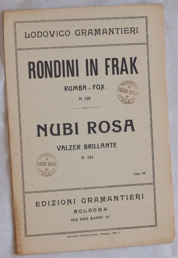 RONDINI IN FRAK - NUBI ROSA
