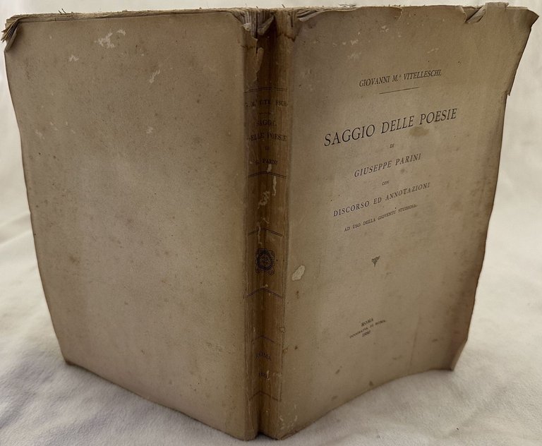SAGGIO DELLE POESIE DI GIUSEPPE PARINI CON DISCORSO ED ANNOTAZIONI …