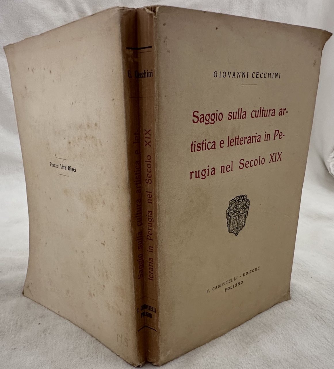 SAGGIO SULLA CULTURA ARTISTICA E LETTERARIA IN PERUGIA NEL SECOLO …