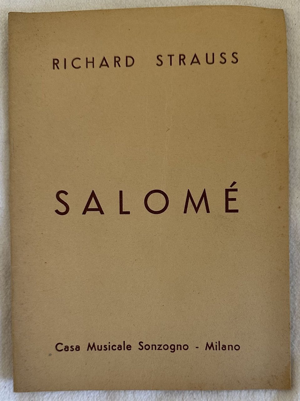 SALOME DRAMMA IN UN ATTO DALL'OMONIMO POEMADI OSCAR WILDE MUSICA … | Immagine principale