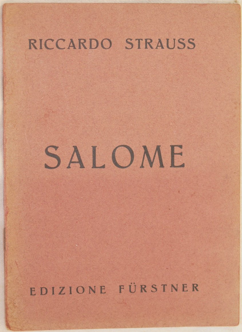 SALOME DRAMMA IN UN ATTO DALL'OMONIMO POEMA DI OSCAR WILDE …