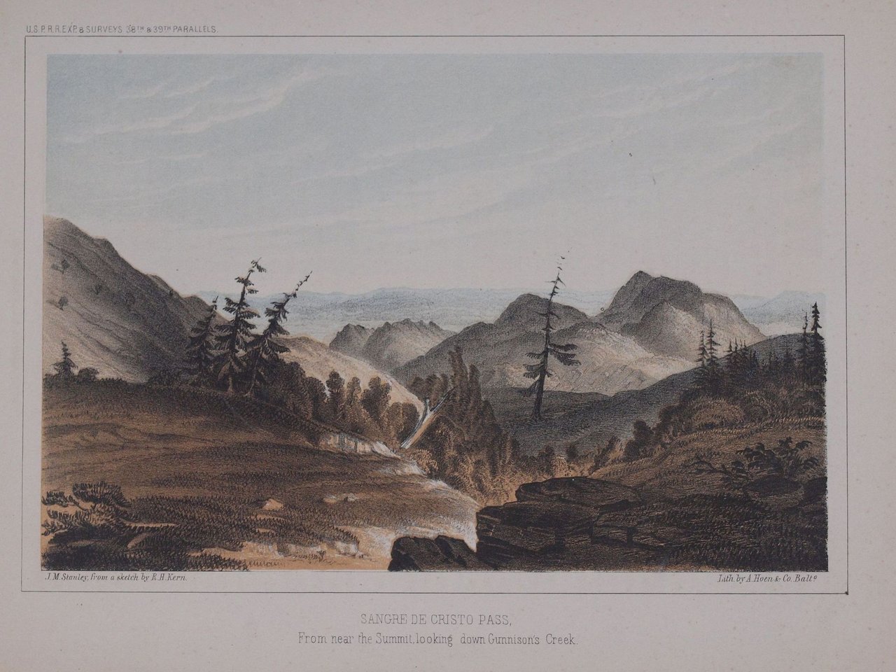 SANGRE DE CRISTO PASS From near the Summit looking down …