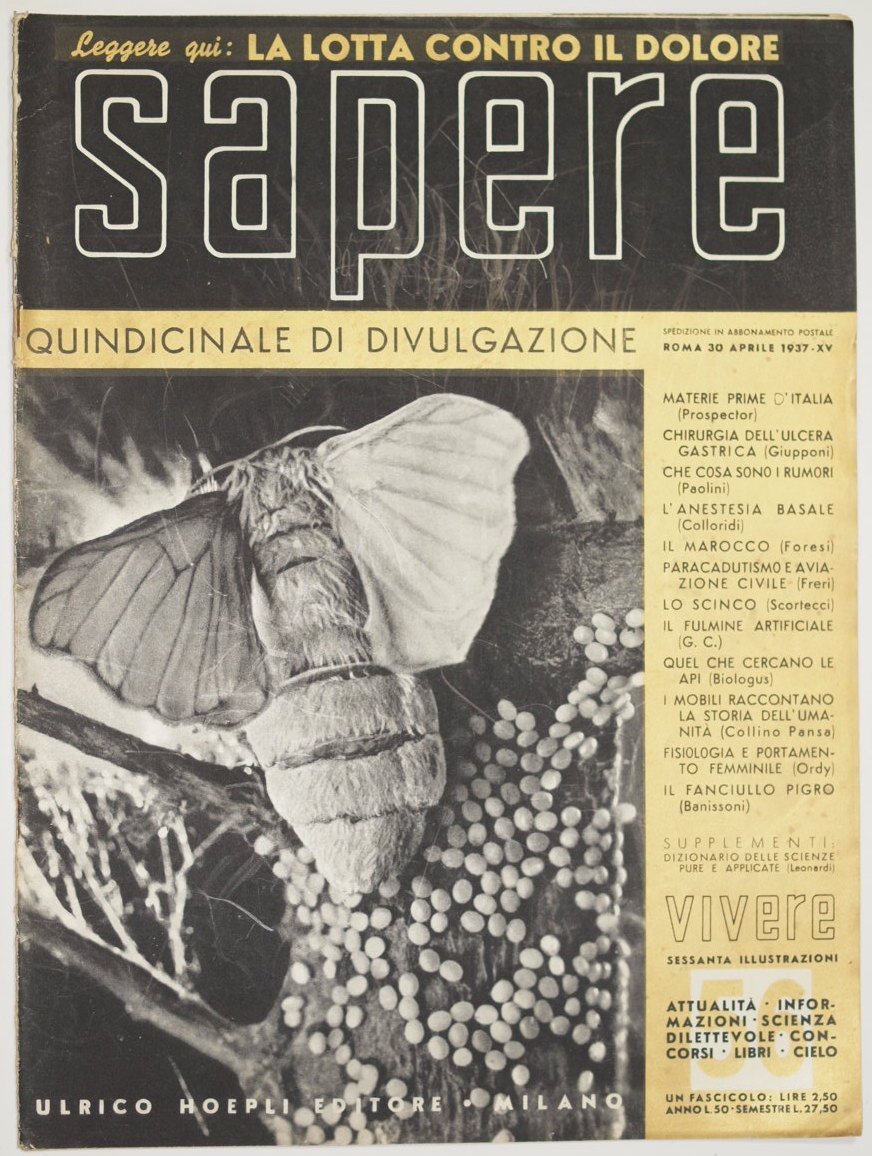 SAPERE ROMA 30 APRILE 1937