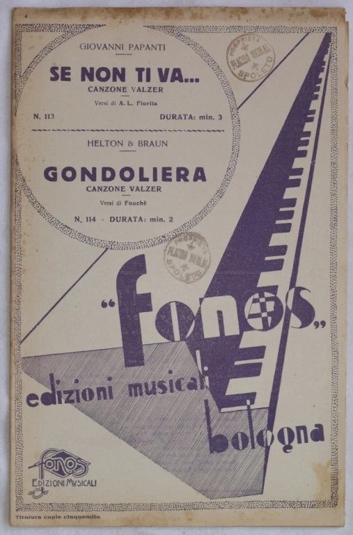 SE NON TI VA. - GONDOLIERA | Immagine principale