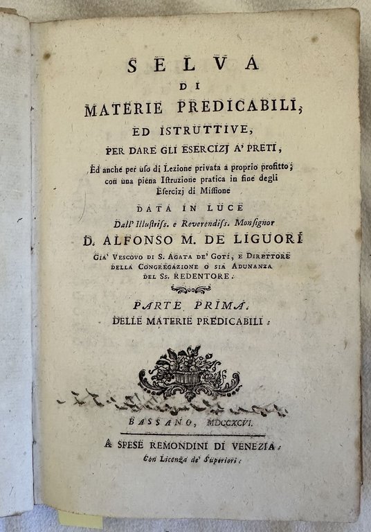 SELVA DI MATERIE PREDICABILI ED ISTRUTTIVE PER DARE GLI ESERCIZI …