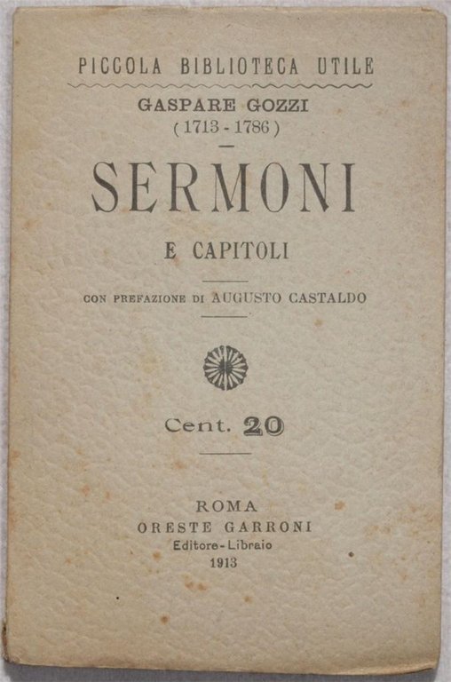 SERMONI E CAPITOLI