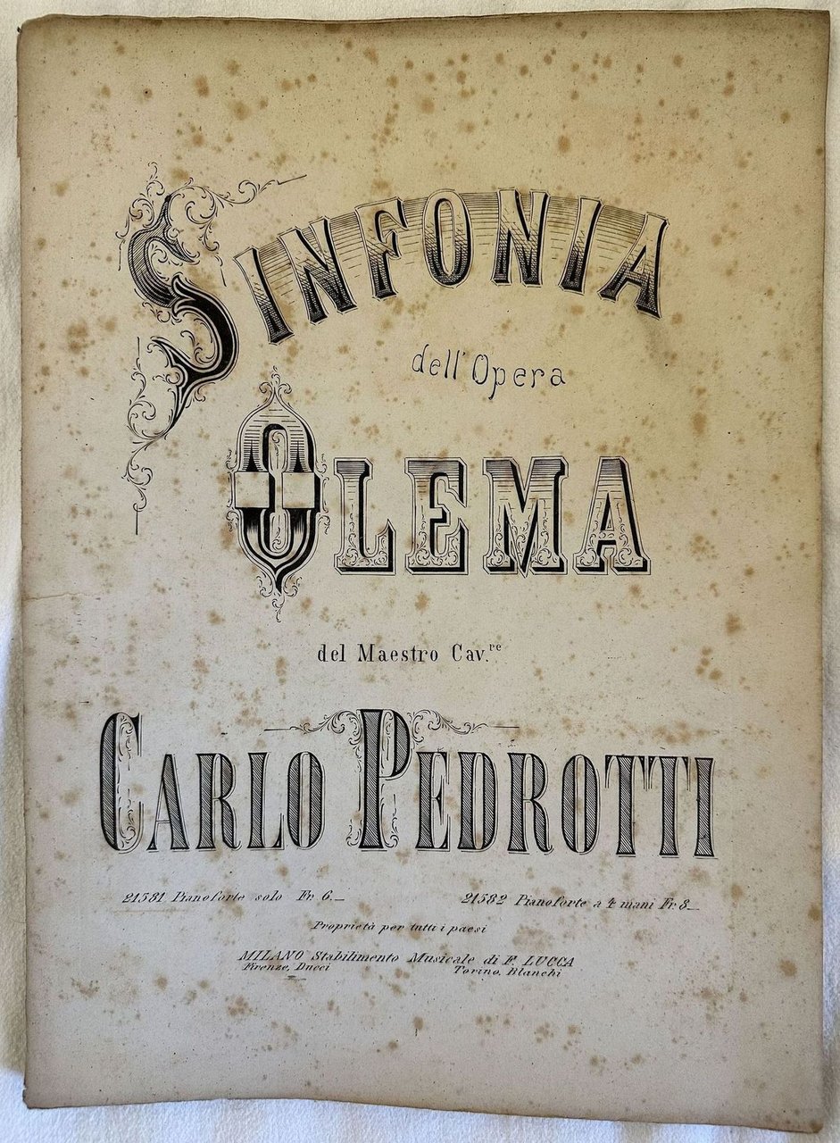 SINFONIA DELL'OPERA OLEMA