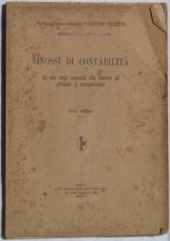 SINOSSI DI CONTABILITA AD USO DEGLI ASPIRANTI ALLA NOMINA AD …