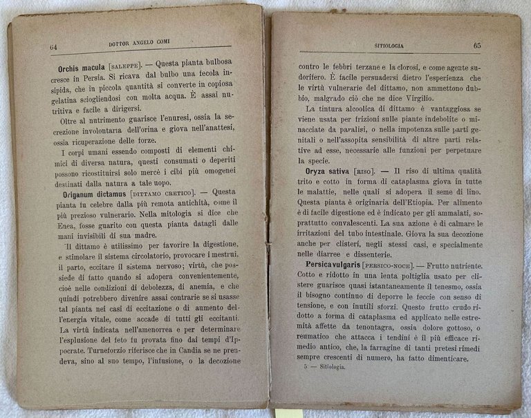 SITIOLOGIA OSSIA LA MEDICINA NATURALE STUDIATA NELLE VIRTU DELLE PIANTE …