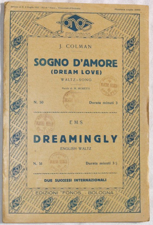 SOGNO D'AMORE - DREAMINGLY