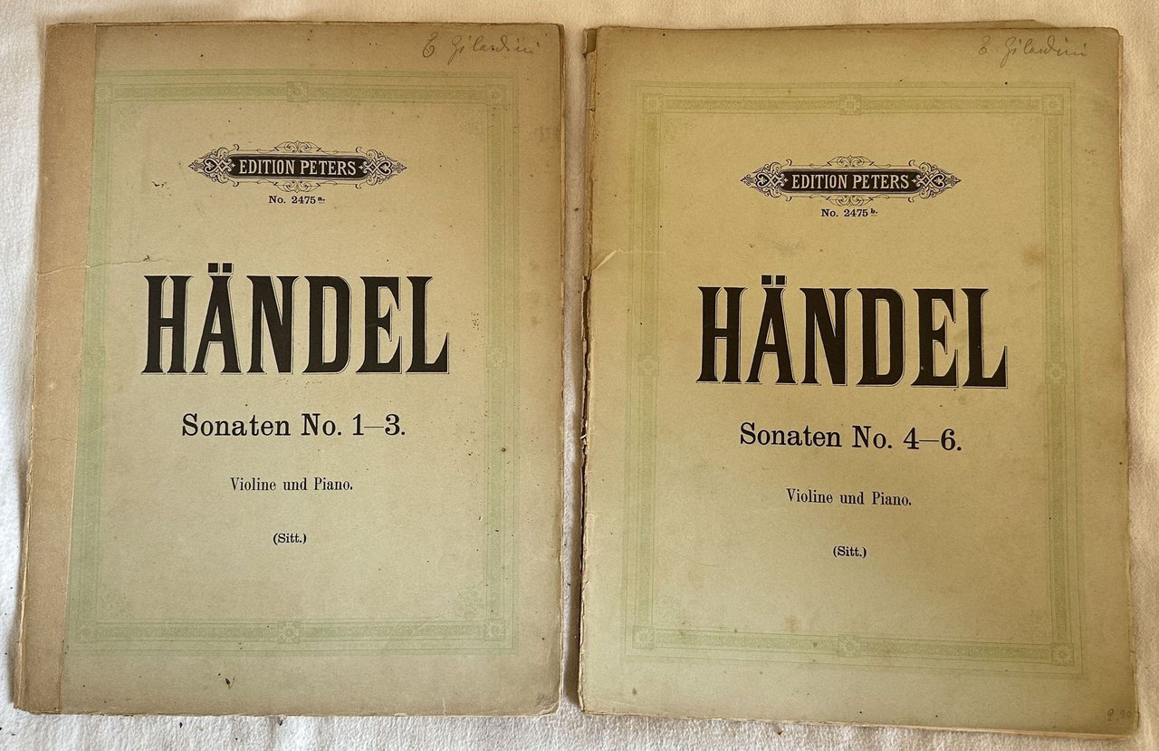 SONATEN FUR VIOLINE UND PIANOFORTE VON G. F. HANDEL