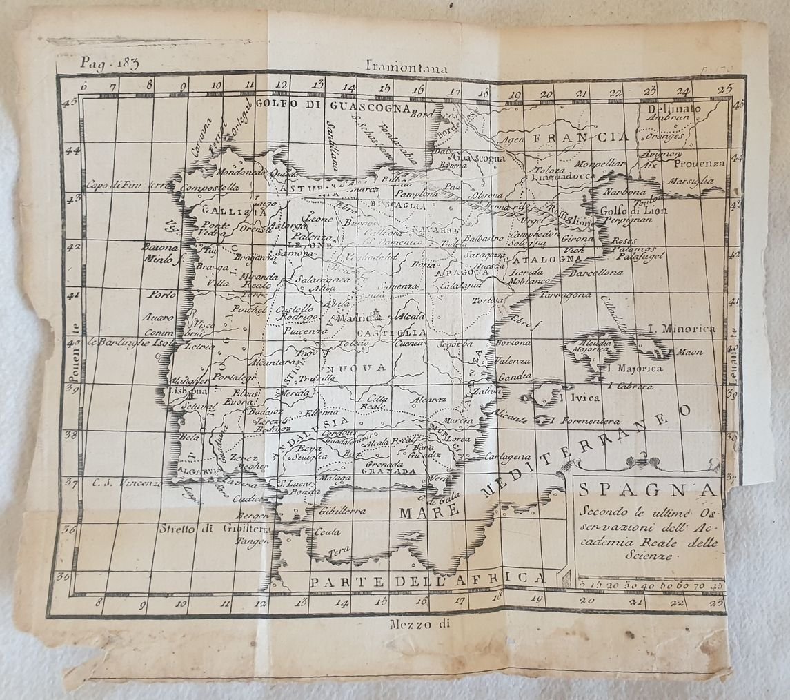 SPAGNA SECONDO LE ULTIME OSSERVAZIONI DELL'ACCADEMIA REALE DELLE SCIENZE