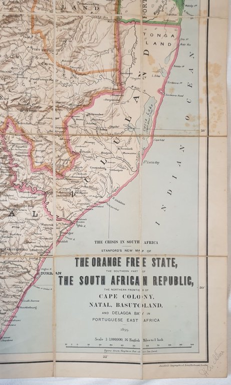 STANFORD’S NEW LARGE SCALE MAP OF THE SEAT OF WAR …