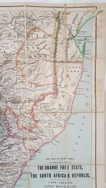 STANFORD’S NEW LARGE SCALE MAP OF THE SEAT OF WAR …