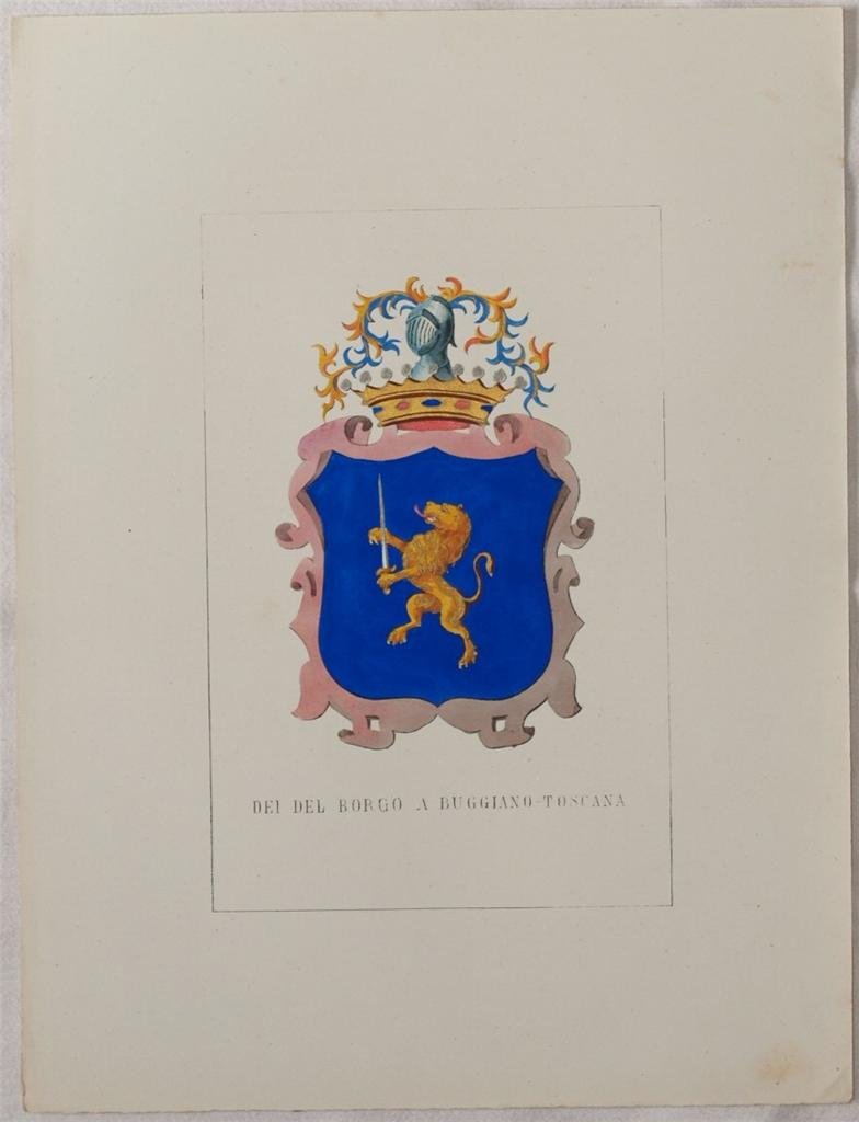 STORIA DELLE FAMIGLIE ILLUSTRI ITALIANE - DEI DEL BORGO A …
