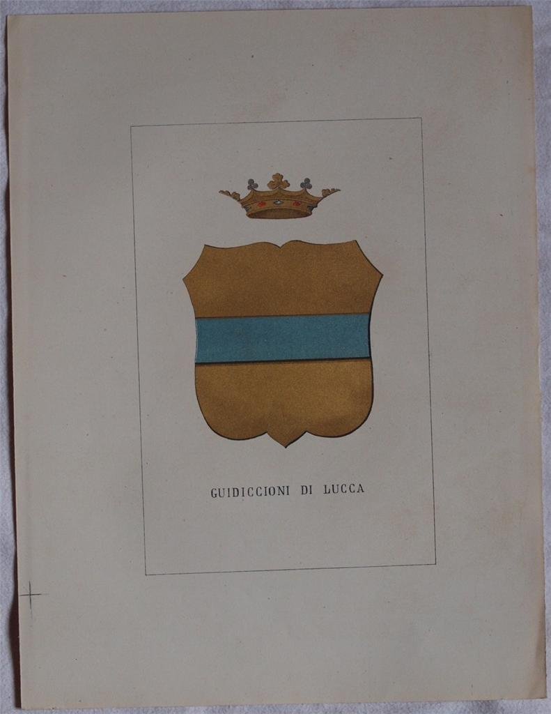 STORIA DELLE FAMIGLIE ILLUSTRI ITALIANE - GUIDICCIONI DI LUCCA