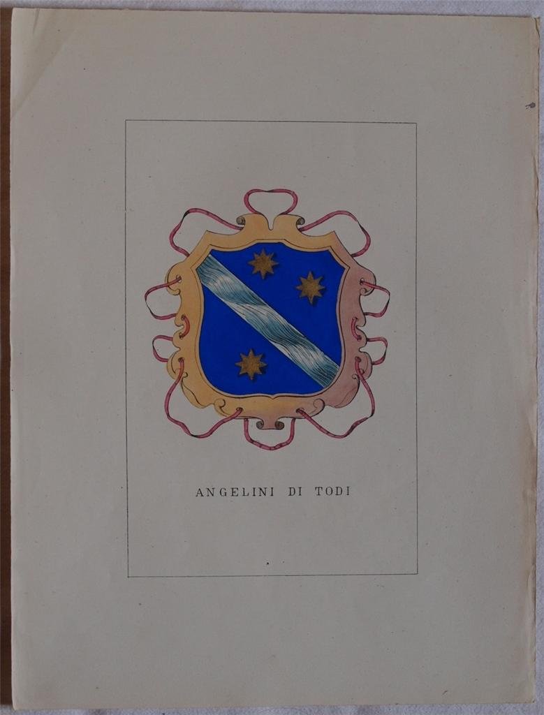 STORIA DELLE FAMIGLIE ILLUSTRI ITALIANE ANGELINI DI TODI