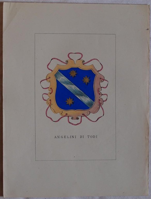 STORIA DELLE FAMIGLIE ILLUSTRI ITALIANE ANGELINI DI TODI