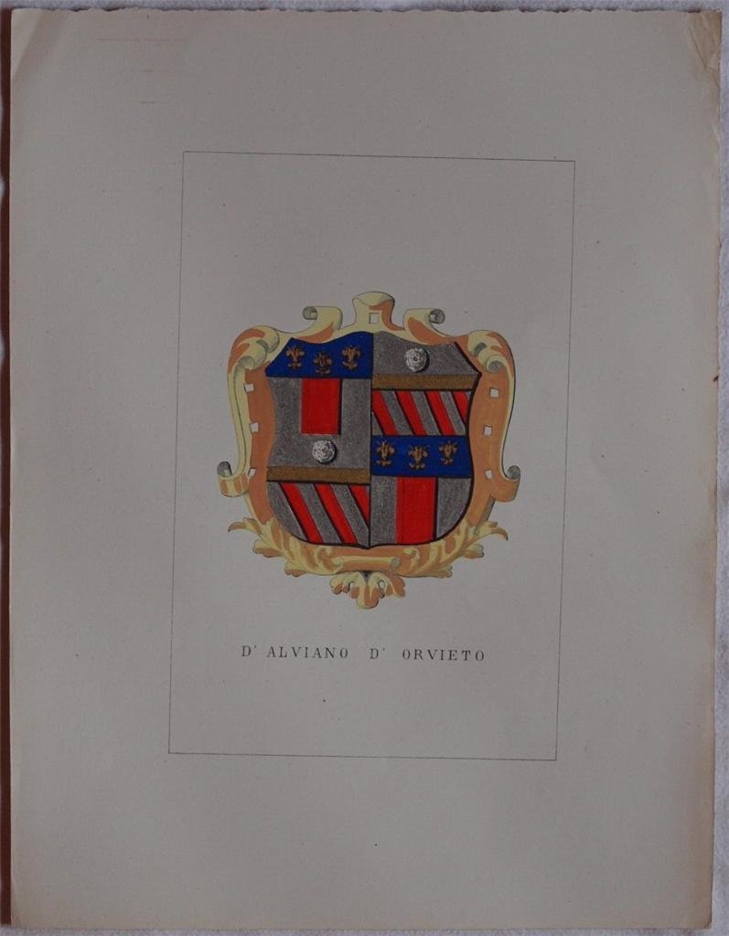 STORIA DELLE FAMIGLIE ILLUSTRI ITALIANE D'ALVIANO D'ORVIETO