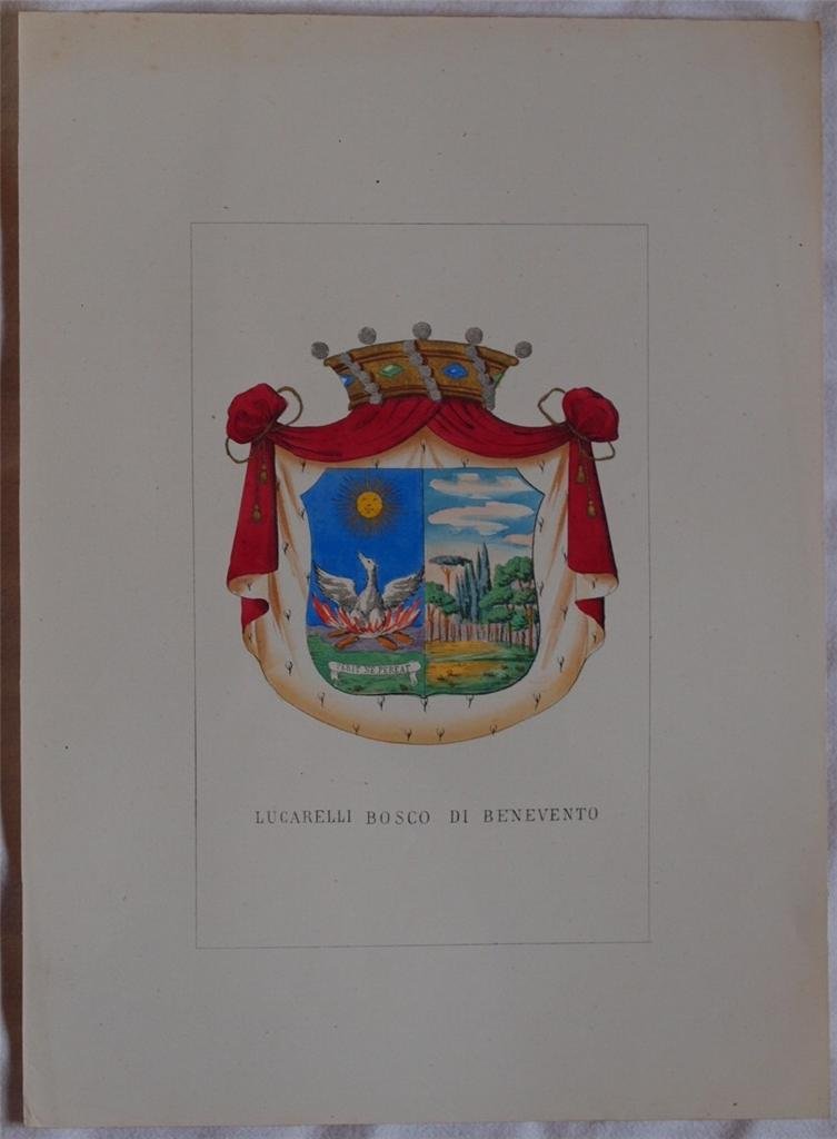 STORIA DELLE FAMIGLIE ILLUSTRI ITALIANE LUCARELLI BOSCO DI BENEVENTO