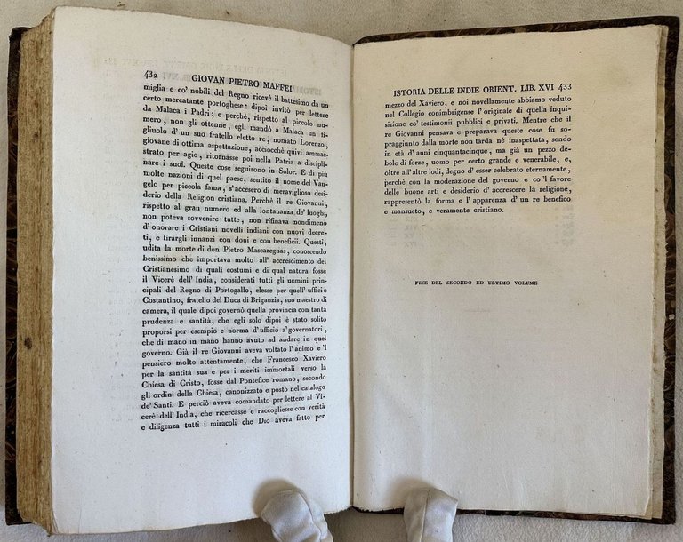 STORIA DELLE INDIE ORIENTALI DI GIOVAN PIETRO MAFFEI TRADOTTA DA …