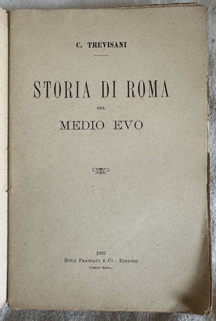 STORIA DI ROMA NEL MEDIO EVO